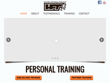 Tablet Screenshot of hunterfitnesstraining.com